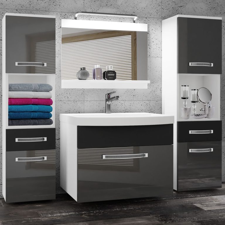 Ensemble de meubles de salle de bain Glamour 108 GLA PM 6/0/W/SB/0/MB/PP