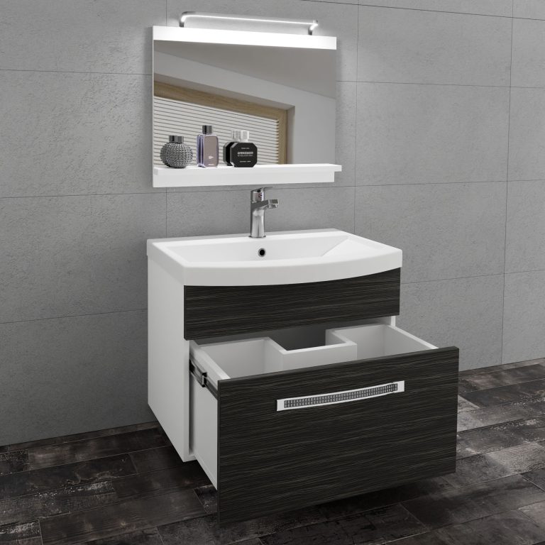 Ensemble de meubles de salle de bain Glamour 2 GLA M 1/0/W/HK/0/MB/PP