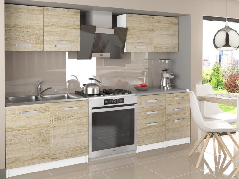 Meuble de cuisine 160 cm chêne wotan chêne sonoma avec plan de travail Fabricant TOR KOMPAKTO/3/WT/DS/0/U