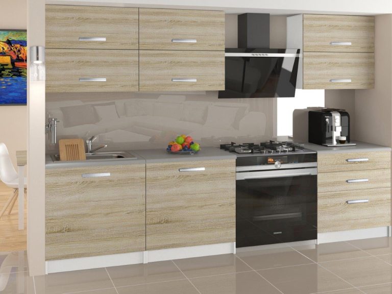 Meubles de cuisine 180 cm en chêne Wotan et chêne Sonoma sans plan de travail Fabricant TOR PRIMERA2/2/WT/DS/BB/B1