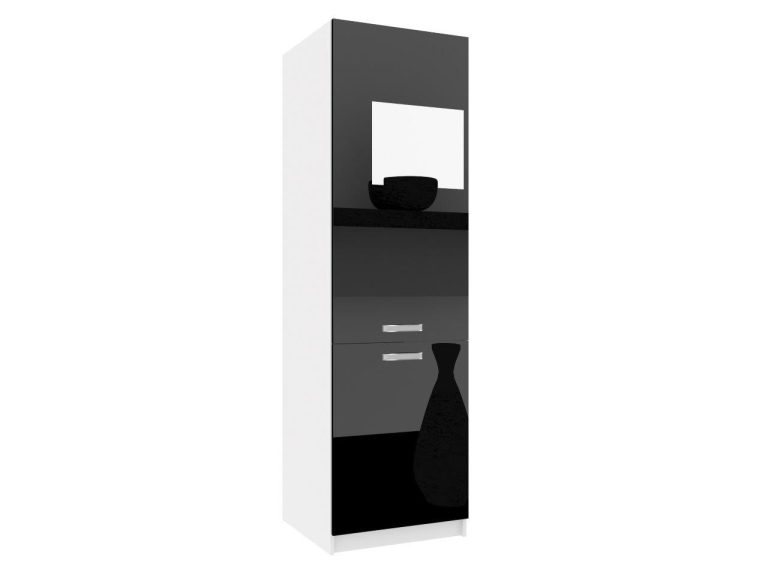 Armoire de cuisine sur pied avec compartiment réfrigérateur INF SSL60/1/WT/B/0/F
