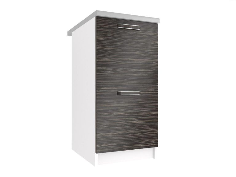 Meuble de cuisine Belini bas 40 cm en ébène royal avec plan de travail Fabricant TOR SD2-40/0/WT/HK/0/F

