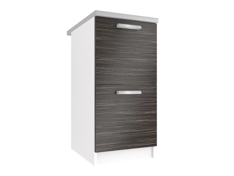 Meuble de cuisine Belini bas 40 cm ébène royal avec plan de travail Fabricant TOR SD2-40/0/WT/HK/0/T