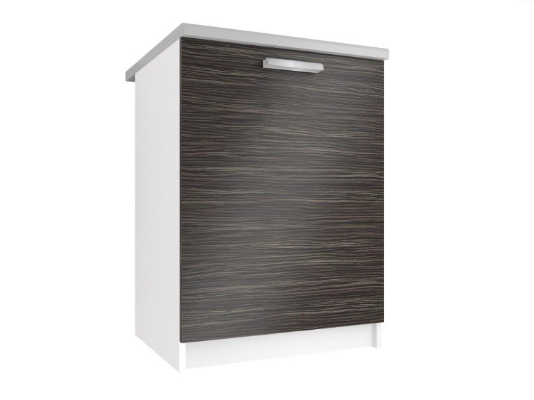 Meuble de cuisine Belini bas 60 cm ébène royal avec plan de travail Fabricant TOR SD60/0/WT/HK/0/T

