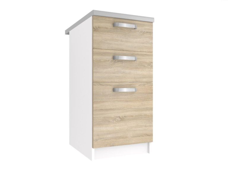 Armoire de cuisine sur pied avec tiroirs TOR SDSZ40/0/WT/DS/0/U