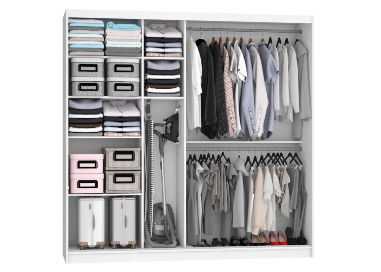 Armoire coulissante 200 cm blanc mat Fabricant SI SZP1/2/W/W/0/AL