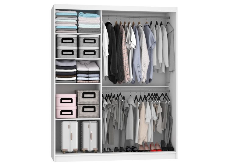 Armoire coulissante 158 cm blanc mat Fabricant SI SZP3/3/W/W/0/AL