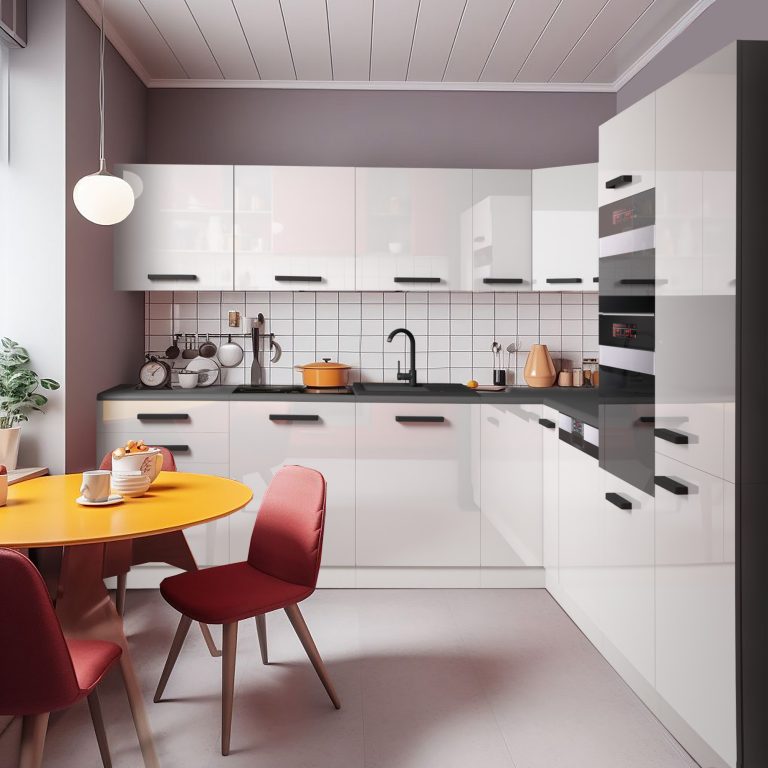 Meubles de cuisine Premium Version Complète 420 cm brillance noir avec plan de travail Fabricant INF JANET/0/WT/W/B/B1