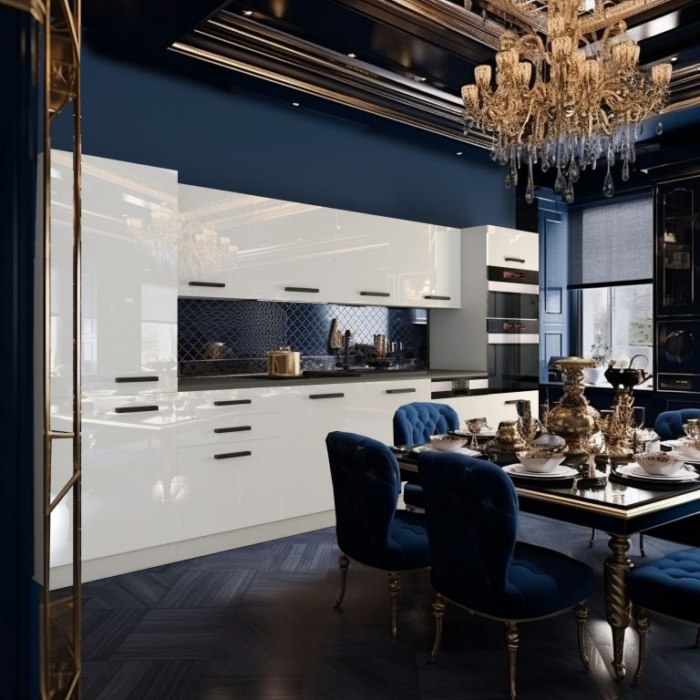 Meubles de cuisine Premium Version Complète 360 cm brillance blanc avec plan de travail Fabricant INF NAOMI/0/WT/W/B/B1
