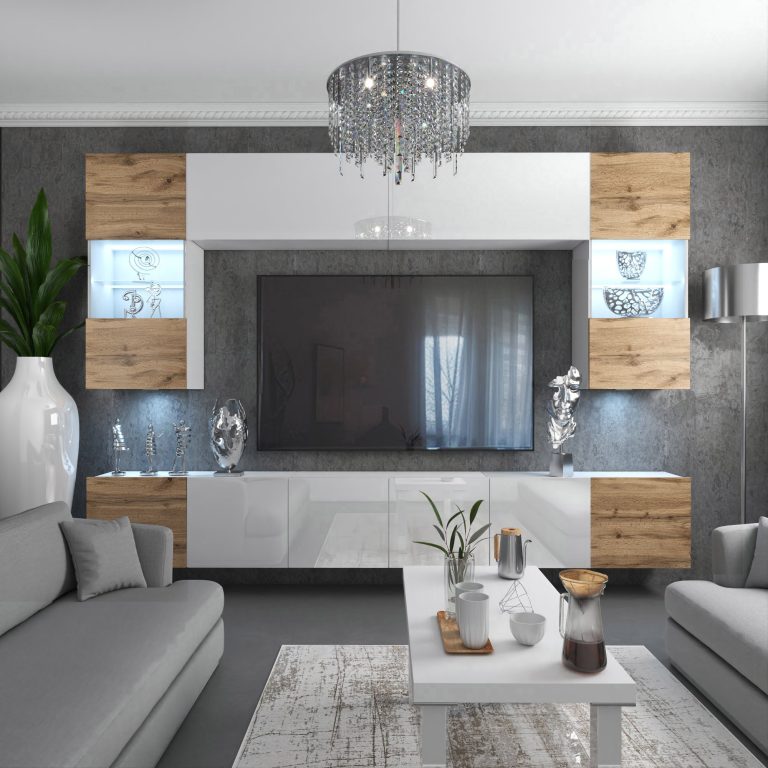 Meuble mural Nexum 6 NEX 1/0/W/DWWDWW/0/0/PP