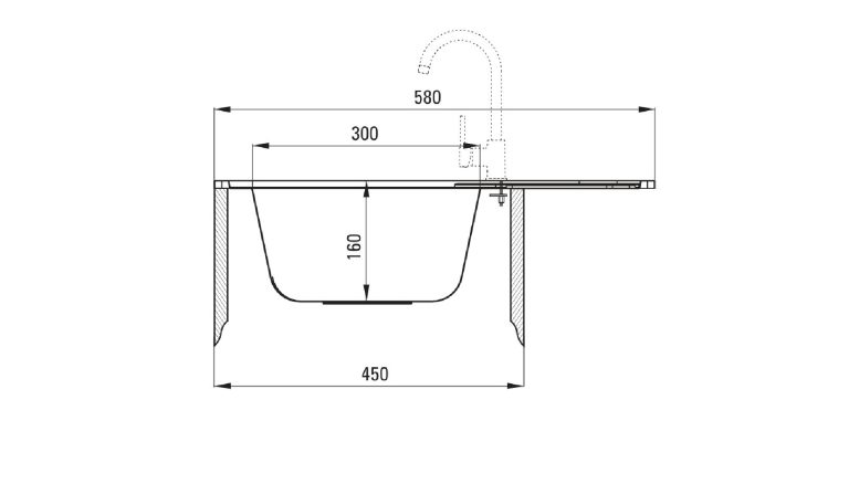 Ensemble PROMOTIONNEL évier en acier + robinet flexible ZEX 011A / BOC B720