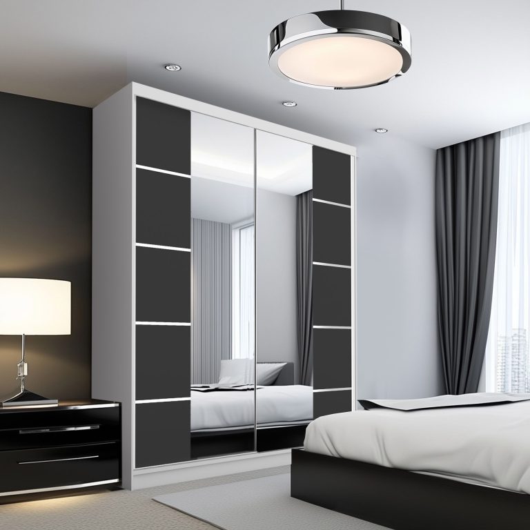 Armoire coulissante SERENITY 133 cm mate noir Fabricant ME SERENITY SZP6/0/W/B/0/HIAL