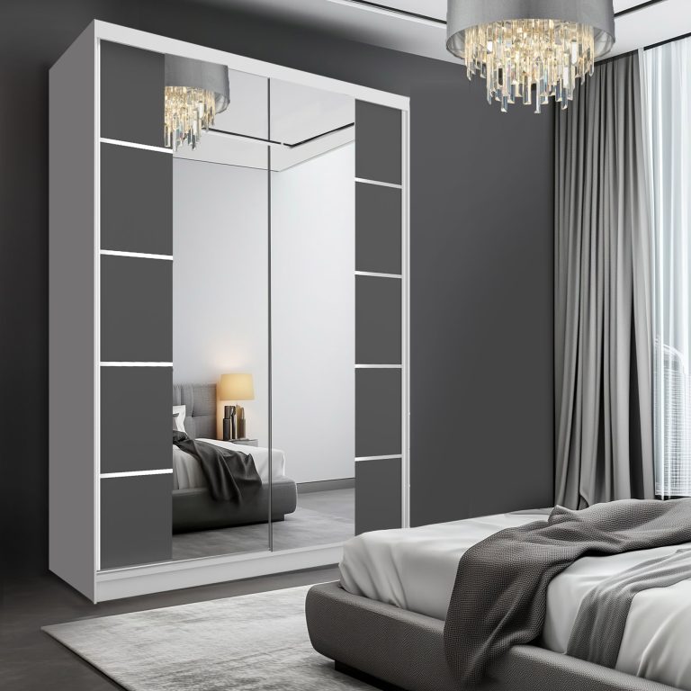 Armoire coulissante SERENITY 133 cm mate gris Fabricant ME SERENITY SZP6/0/W/SR/0/HIAL