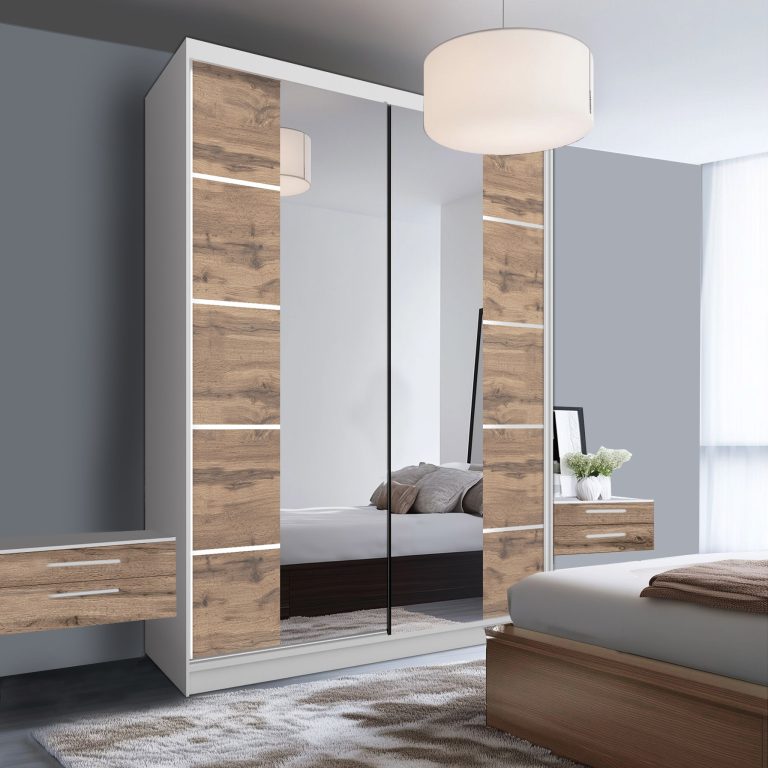 Armoire coulissante SERENITY 133 cm chêne wotan Fabricant ME SERENITY SZP6/0/W/DW/0/HIAL
