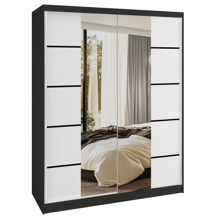Armoire coulissante SERENITY 133 cm mate blanc Fabricant  ME SERENITY SZP6/0/B/W/0/HIAL