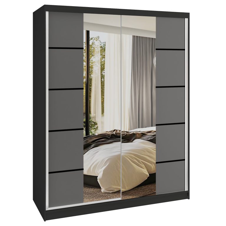Armoire coulissante SERENITY 133 cm mate gris Fabricant ME SERENITY SZP6/0/B/SR/0/HIAL