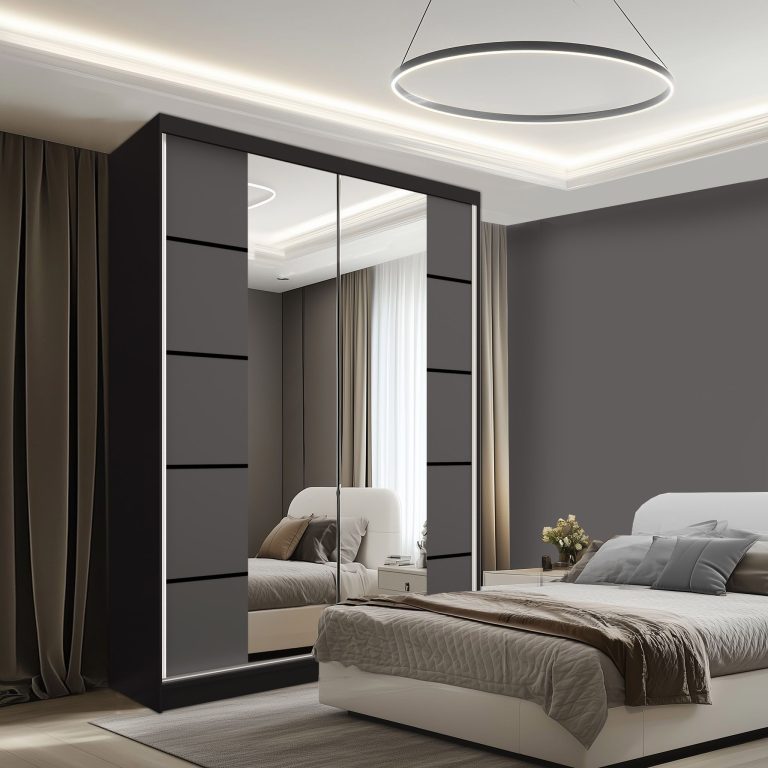 Armoire coulissante SERENITY 133 cm mate gris Fabricant ME SERENITY SZP6/0/B/SR/0/HIAL
