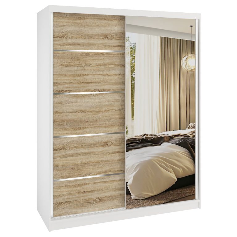Armoire coulissante SERENITY 133 cm chêne wotan Fabricant MBP SERENITY SZP6/0/W/DS/0/HIAL