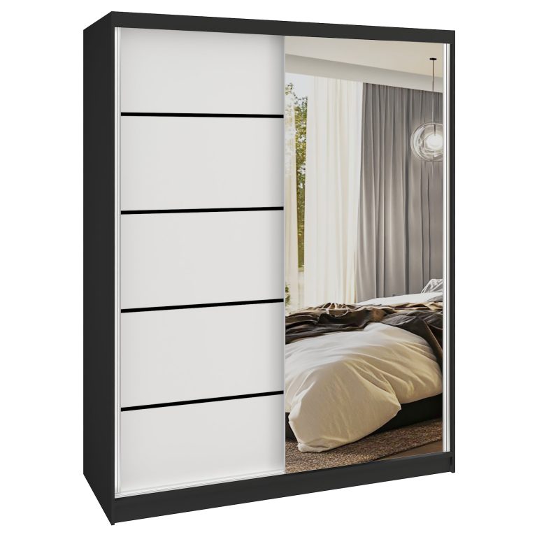 Armoire coulissante SERENITY 133 cm mate blanc Fabricant MBP SERENITY SZP6/0/B/W/0/HIA