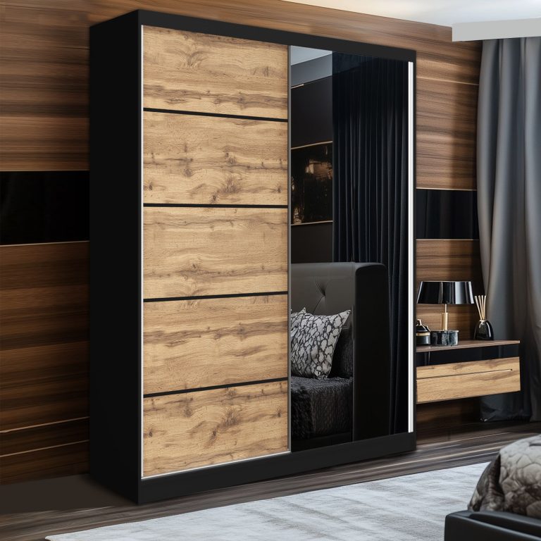 Armoire coulissante SERENITY 133 cm chêne wotan Fabricant MBP SERENITY SZP6/0/B/DW/0/HIAL