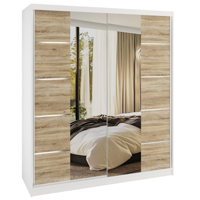 Armoire coulissante SERENITY 158 cm chêne sonoma Fabricant ME SERENITY SZP7/0/W/DS/0/HIAL