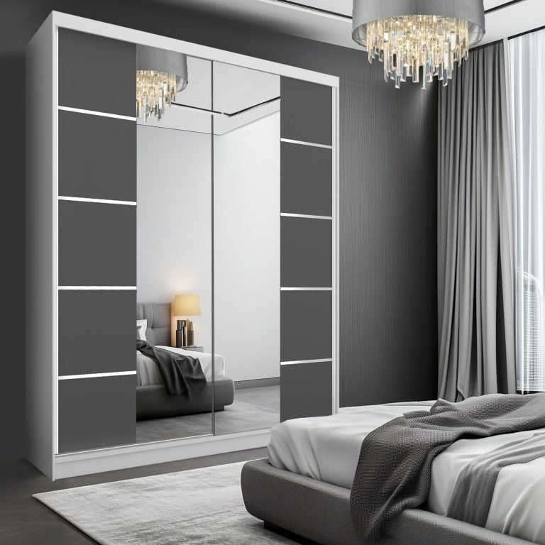 Armoire coulissante SERENITY 158 cm mate gris Fabricant ME SERENITY SZP7/0/W/SR/0/HIAL