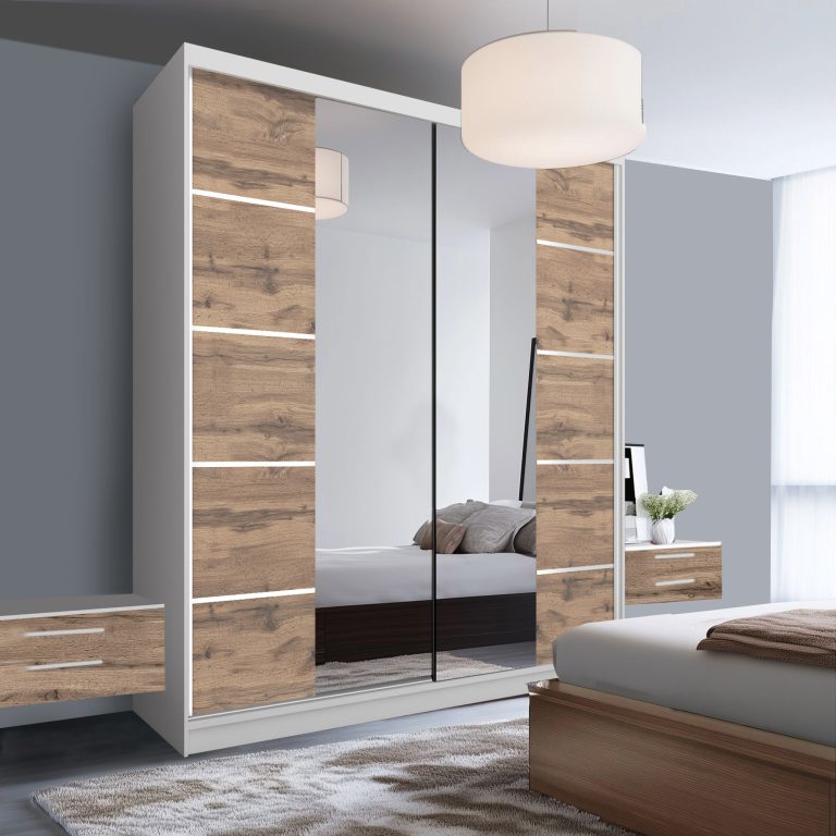 Armoire coulissante SERENITY 158 cm chêne wotan Fabricant ME SERENITY SZP7/0/W/DW/0/HIAL