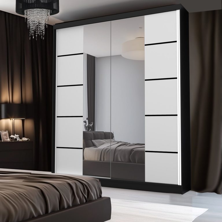 Armoire coulissante SERENITY 158 cm mate blanc  Fabricant ME SERENITY SZP7/0/B/W/0/HIAL