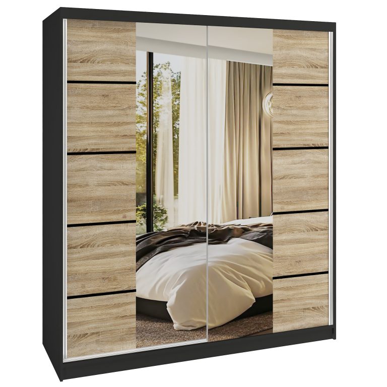 Armoire coulissante SERENITY 158 cm chêne sonoma Fabricant ME SERENITY SZP7/0/B/DS/0/HIAL
