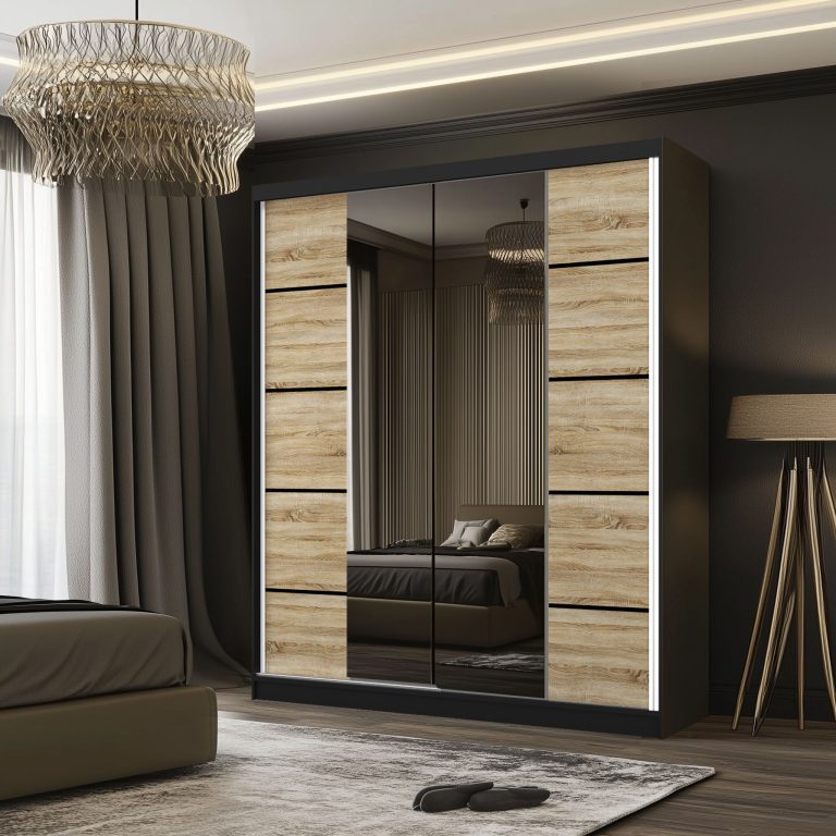 Armoire coulissante SERENITY 158 cm chêne sonoma Fabricant ME SERENITY SZP7/0/B/DS/0/HIAL
