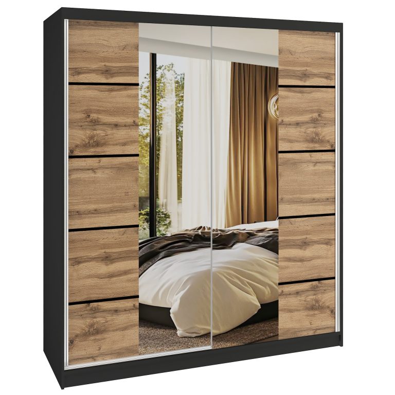 Armoire coulissante SERENITY 158 cm chêne wotan Fabricant ME SERENITY SZP7/0/B/DW/0/HIAL