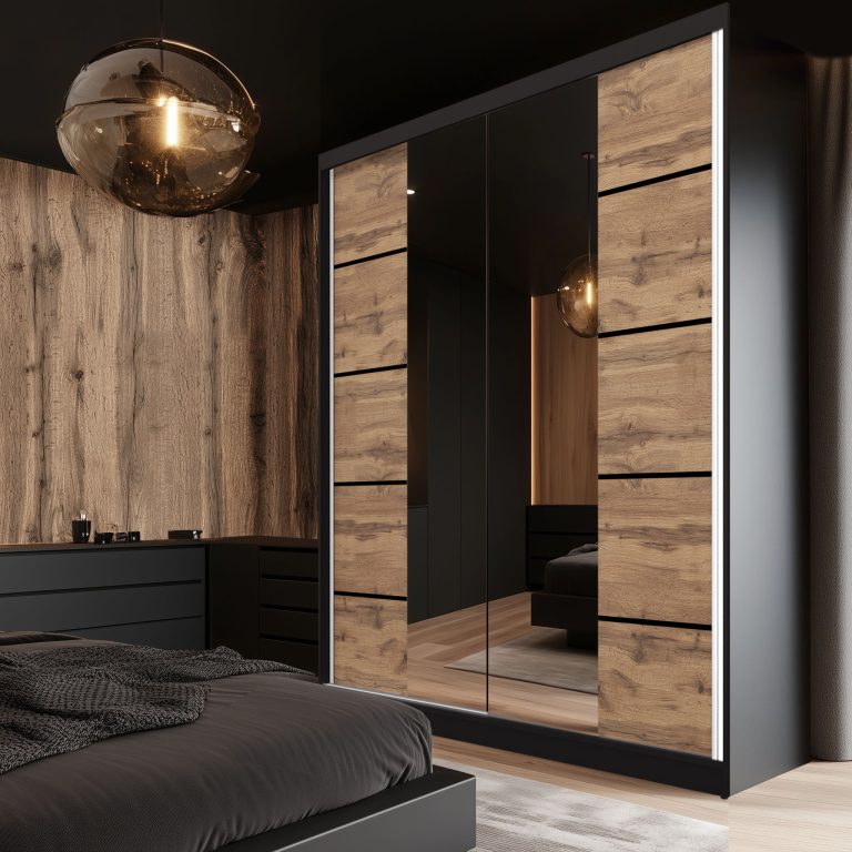 Armoire coulissante SERENITY 158 cm chêne wotan Fabricant ME SERENITY SZP7/0/B/DW/0/HIAL