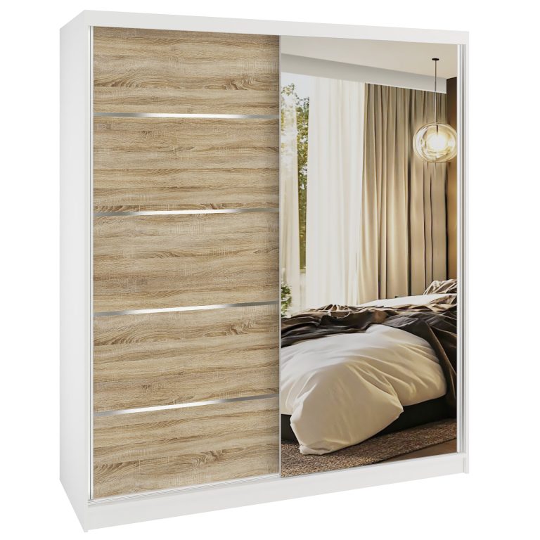 Armoire coulissante SERENITY 158 cm chêne sonoma Fabricant MBP SERENITY SZP7/0/W/DS/0/HIAL