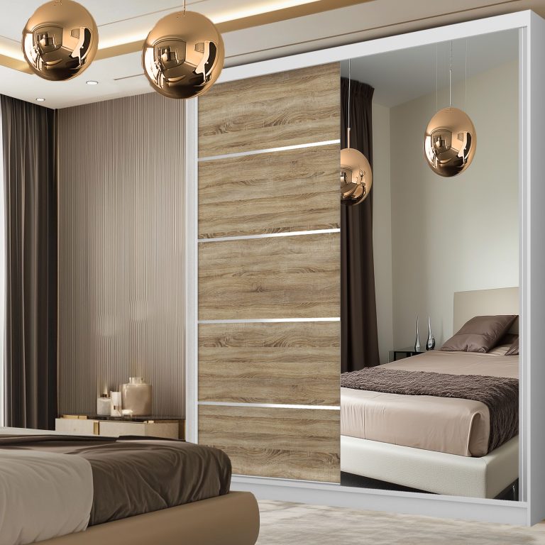 Armoire coulissante SERENITY 158 cm chêne sonoma Fabricant MBP SERENITY SZP7/0/W/DS/0/HIAL