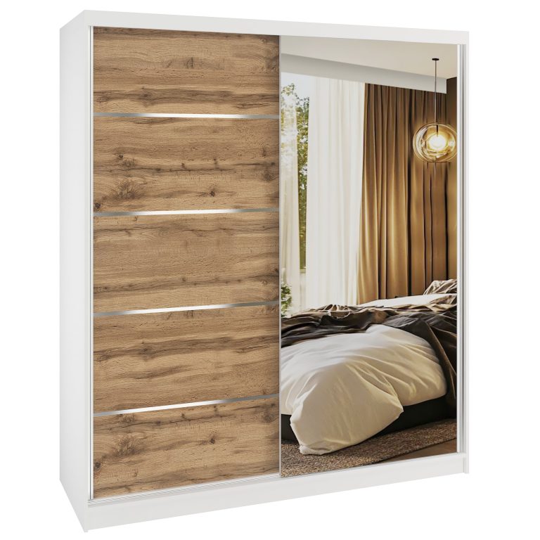 Armoire coulissante SERENITY 158 cm chêne wotan Fabricant MBP SERENITY SZP7/0/W/DW/0/HIAL