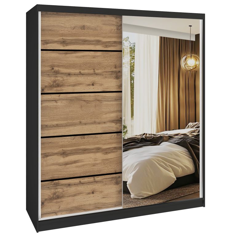 Armoire coulissante SERENITY 158 cm chêne wotan Fabricant MBP SERENITY SZP7/0/B/DW/0/HIAL