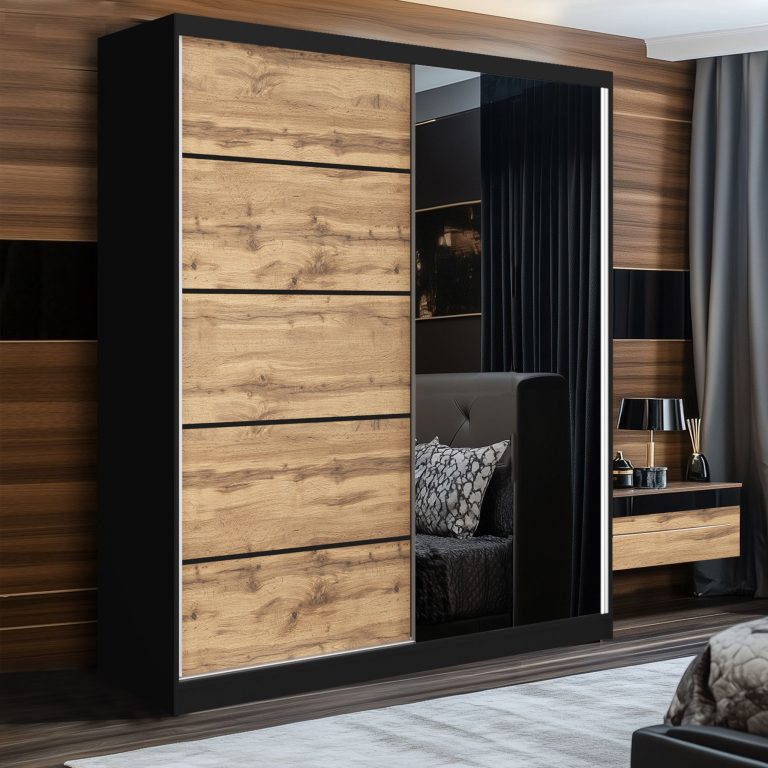 Armoire coulissante SERENITY 158 cm chêne wotan Fabricant MBP SERENITY SZP7/0/B/DW/0/HIAL