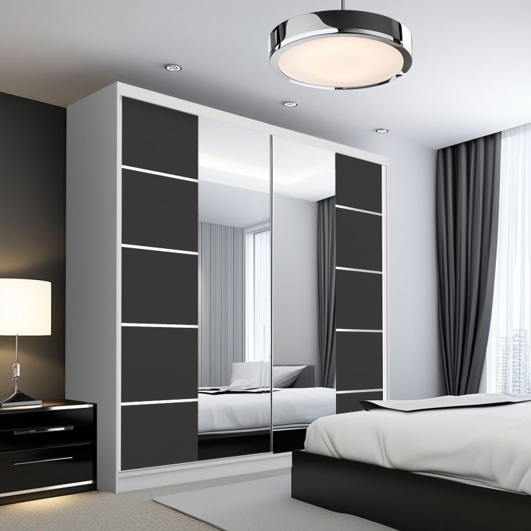  Armoire coulissante SERENITY 200 cm mate noir  Fabricant ME SERENITY SZP5/0/W/B/0/HIAL