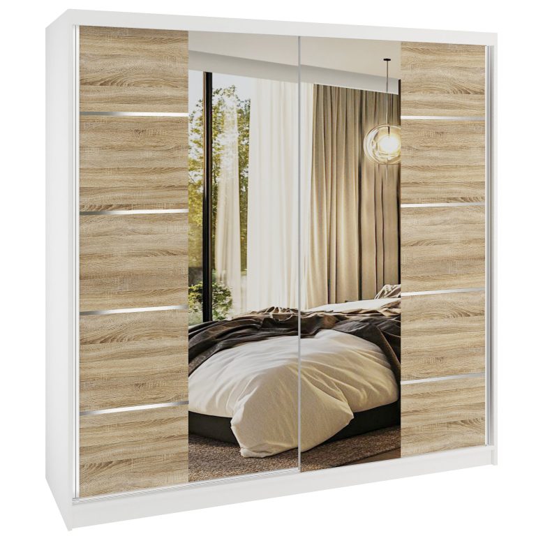 Armoire coulissante SERENITY 200 cm chêne sonoma Fabricant ME SERENITY SZP5/0/W/DS/0/HIAL