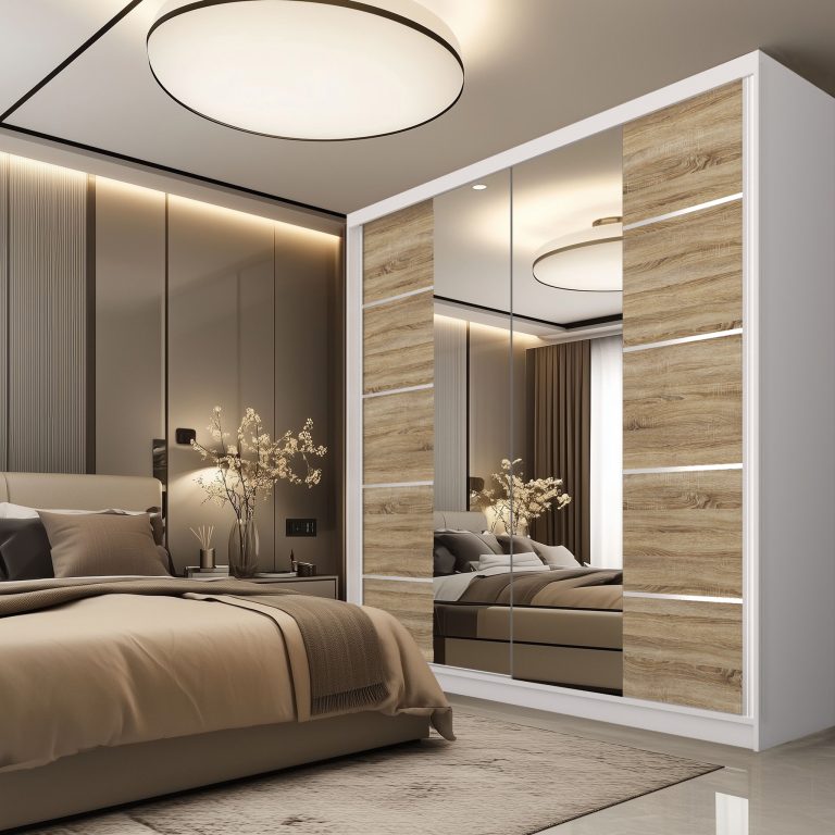 Armoire coulissante SERENITY 200 cm chêne sonoma Fabricant ME SERENITY SZP5/0/W/DS/0/HIAL