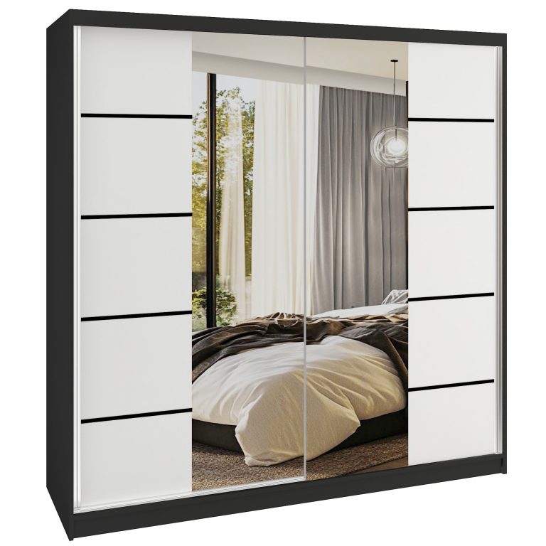 Armoire coulissante SERENITY 200 cm mate blanc Fabricant ME SERENITY SZP5/0/B/W/0/HIAL