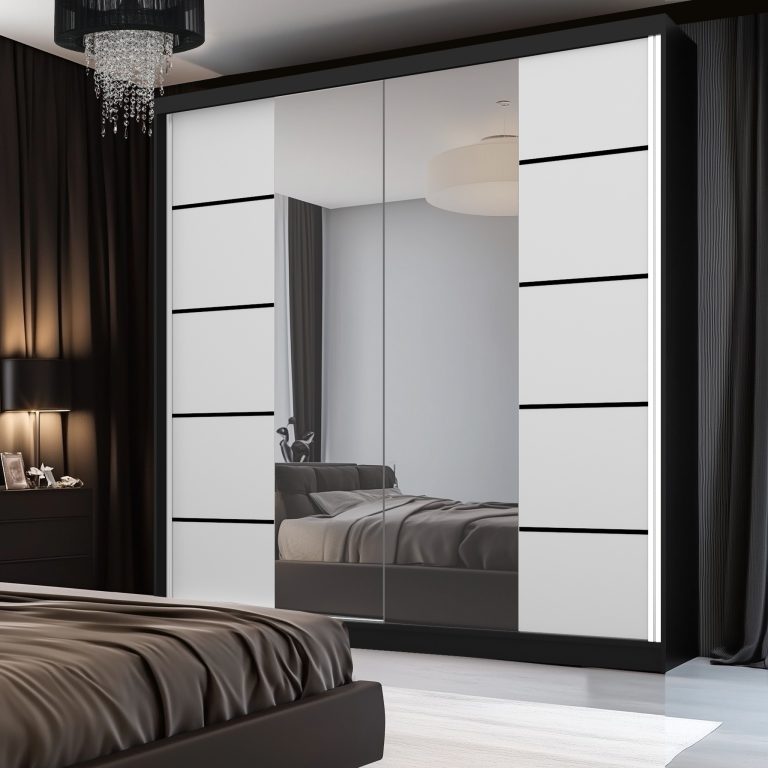 Armoire coulissante SERENITY 200 cm mate blanc Fabricant ME SERENITY SZP5/0/B/W/0/HIAL