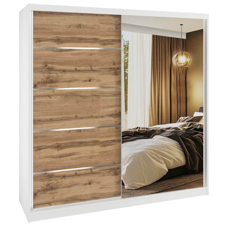 Armoire coulissante SERENITY 200 cm chêne wotan Fabricant MBP SERENITY SZP5/0/W/DW/0/HIAL