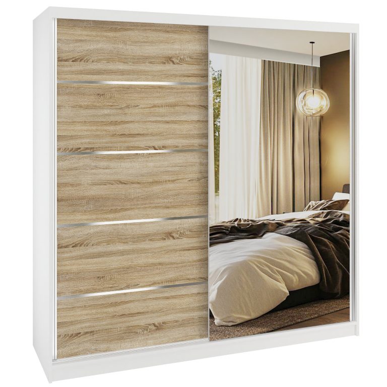 Armoire coulissante SERENITY 200 cm chêne sonoma Fabricant MBP SERENITY SZP5/0/W/DS/0/HIAL