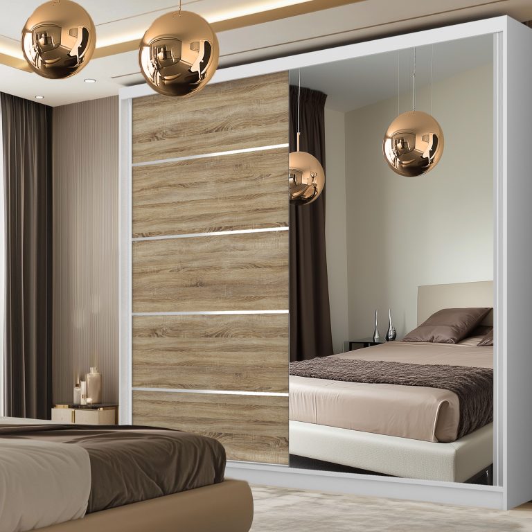 Armoire coulissante SERENITY 200 cm chêne sonoma Fabricant MBP SERENITY SZP5/0/W/DS/0/HIAL