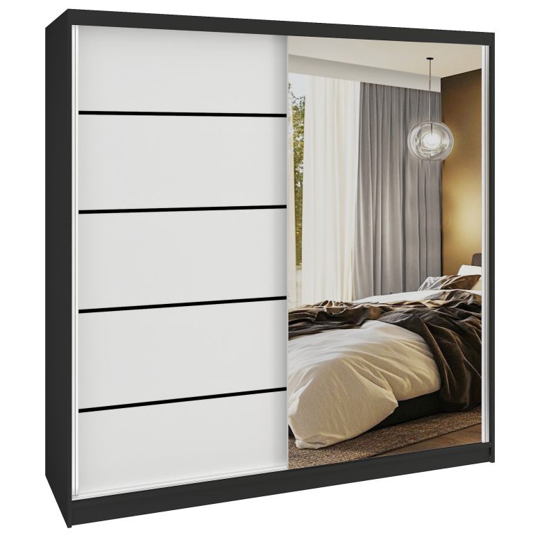 Armoire coulissante SERENITY 200 cm mate blanc Fabricant MBP SERENITY SZP5/0/B/W/0/HIAL