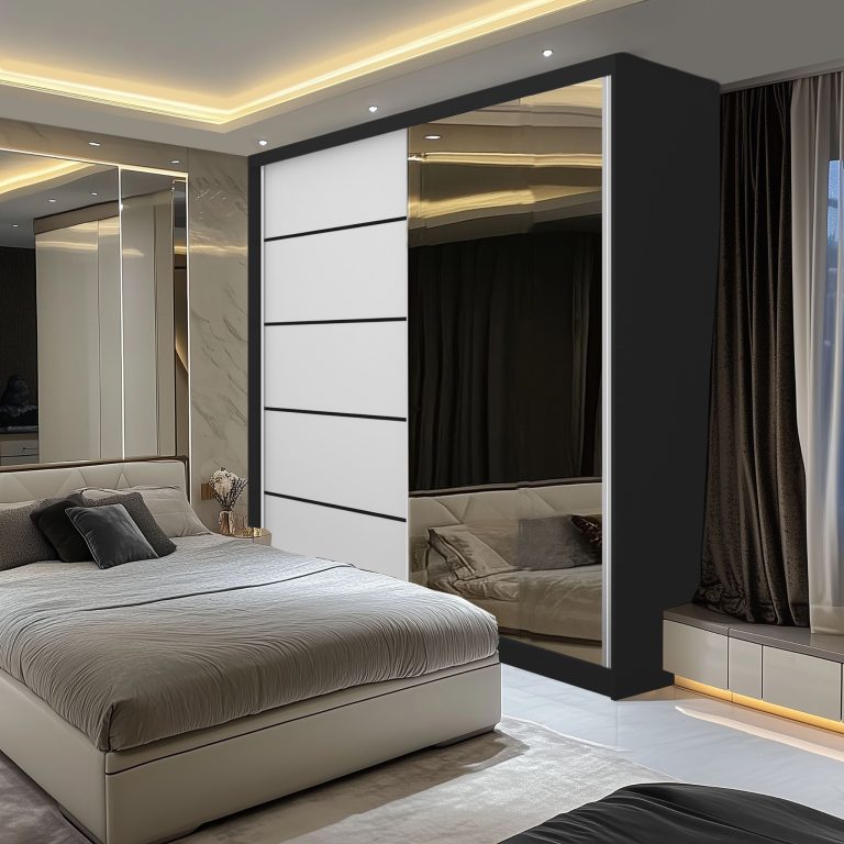 Armoire coulissante SERENITY 200 cm mate blanc Fabricant MBP SERENITY SZP5/0/B/W/0/HIAL