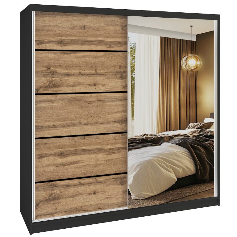 Armoire coulissante SERENITY 200 cm chêne wotan Fabricant MBP SERENITY SZP5/0/B/DW/0/HIAL