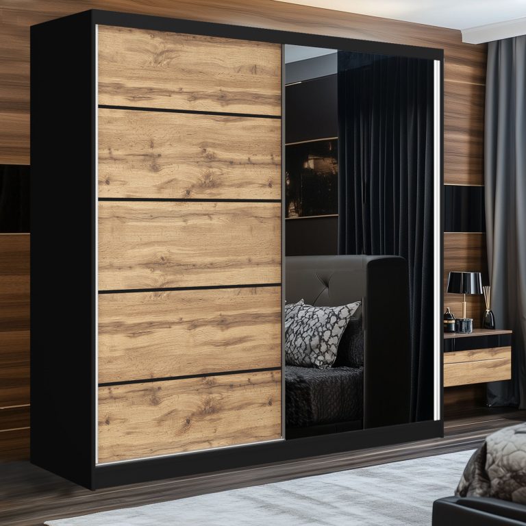 Armoire coulissante SERENITY 200 cm chêne wotan Fabricant MBP SERENITY SZP5/0/B/DW/0/HIAL