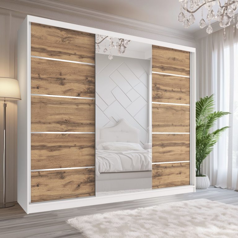 Armoire coulissante SERENITY 200 cm chêne wotan Fabricant MT SERENITY SZP5/0/W/DW/0/HIAL